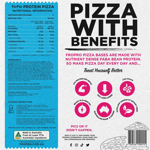 Fropro Protein Pizza Pepperoni & Ham 325g