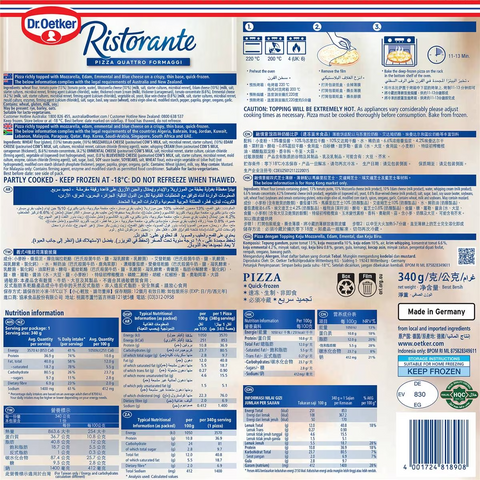 Dr. Oetker Ristorante Pizza Quattro Formaggi 340g