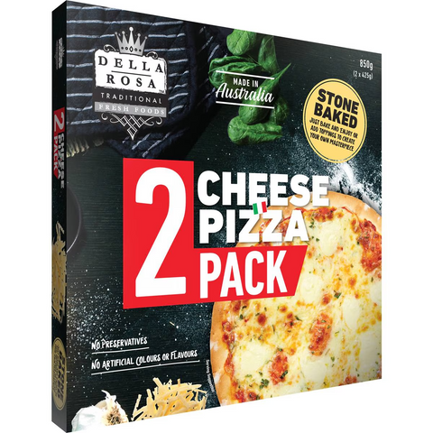 Della Rosa Cheese Pizza 2 Pack