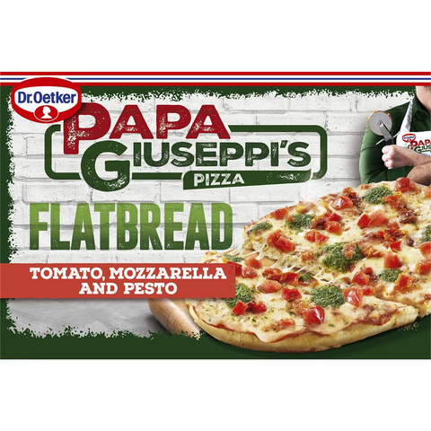 Papa Giuseppi's Pizza Flatbread Tomato Mozzarella & Pesto 185g