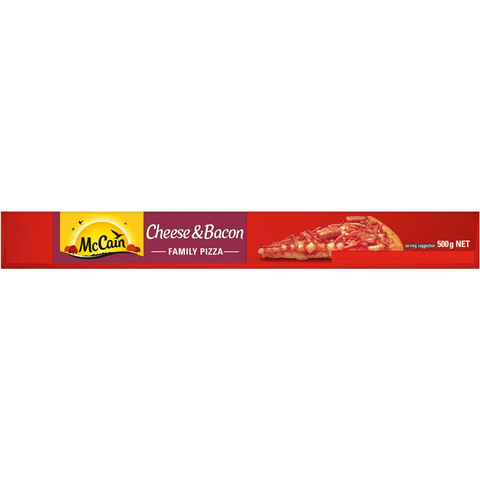 Mccain Pizza Cheese & Bacon 500g