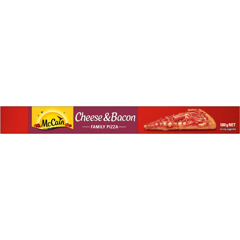 Mccain Pizza Cheese & Bacon 500g