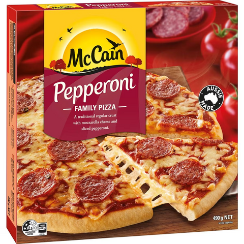 Mccain Family Pizza Pepperoni 490g