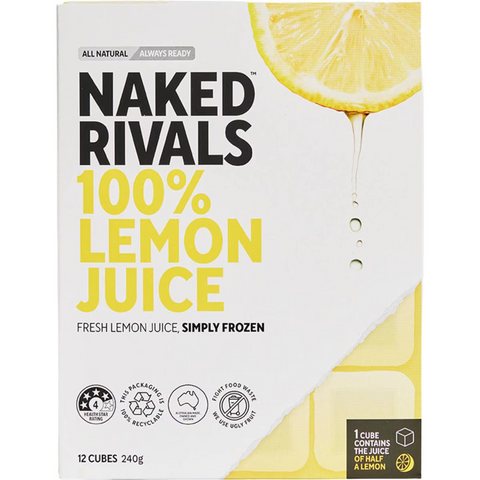 Naked Rivals 100% Lemon Juice Frozen 12 Pack