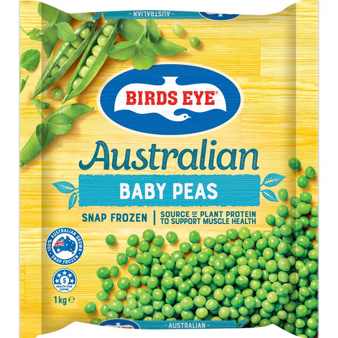 Birds Eye Australian Baby Peas Snap Frozen 1kg