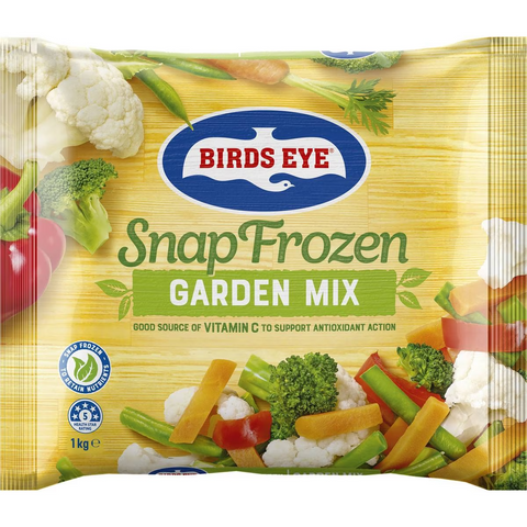 Birds Eye Snap Frozen Mix Carrot Beans Broccoli Cauliflower &capsicum 1kg