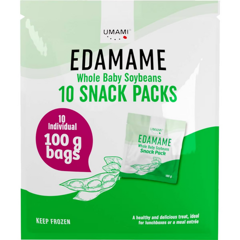 Umami Whole Baby Edamame Snack Packs 10 Pack