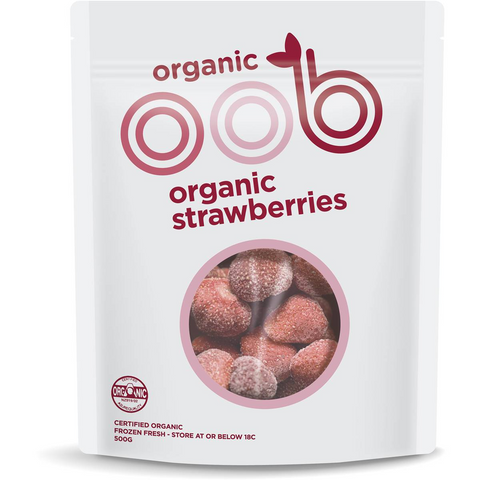 Oob Organic Frozen Strawberries 500g