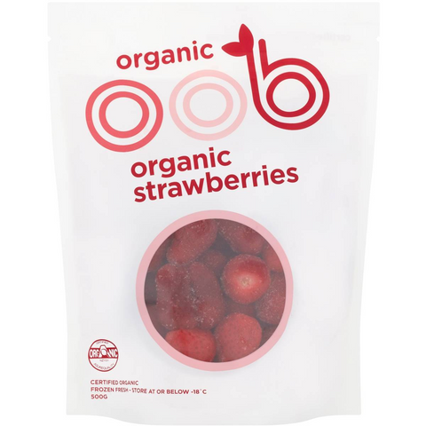 Oob Organic Frozen Strawberries 500g