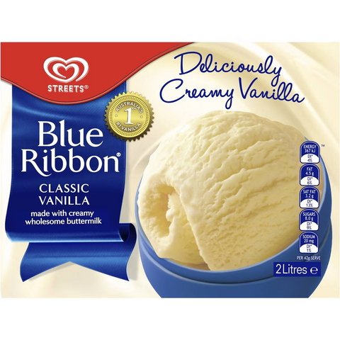 Streets Blue Ribbon Ice Cream 2l