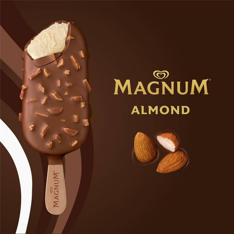 Magnum Almond Frozen Dessert Sticks 4 Pack