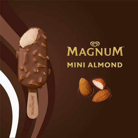 Magnum Mini Almond Frozen Dessert Sticks 6 Pack