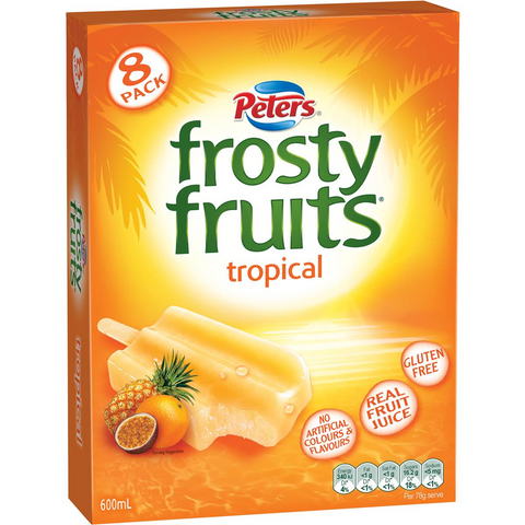 Peters Frosty Fruits Tropical 8 Pack