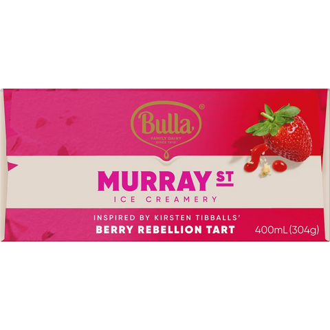 Bulla Murray St Ice Creams Berry Rebellion Tart 4 Pack