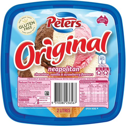 Peters Original Neapolitan Ice Cream 2l