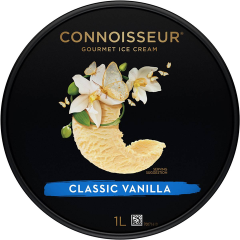 Connoisseur Ice Cream Classic Vanilla Tub 1l