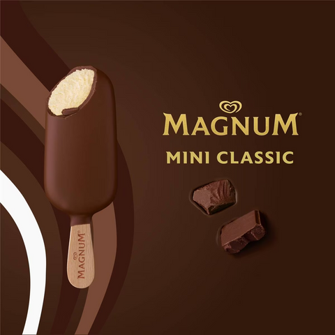 Magnum Mini Classic Frozen Dessert Sticks 6 Pack