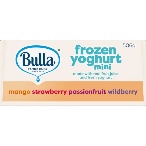 Bulla Mini Frozen Yoghurt Assorted Flavours 14 Pack