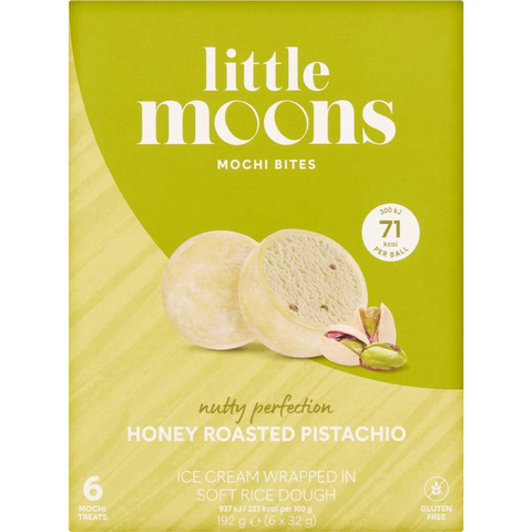 Little Moons Honey Roasted Pistachio Mochi Bites 6 Pack