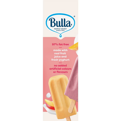 Bulla Frozen Yoghurt Strawberry, Mango & Wildberry 8 Pack