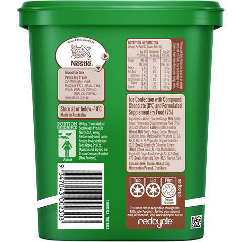 Milo Frozen Dessert Tub 1.2l