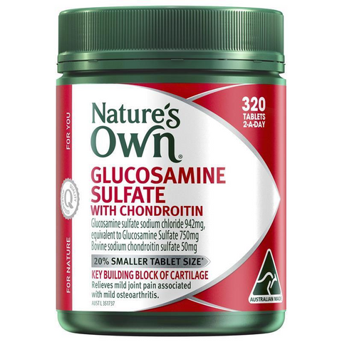 Nature's Own Glucosamine Sulfate & Chondroitin for Joint Health 320 Tablets