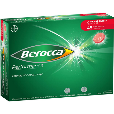 Berocca Vitamin B & C Original Berry Flavour Energy 45 Pack