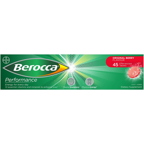 Berocca Vitamin B & C Original Berry Flavour Energy 45 Pack