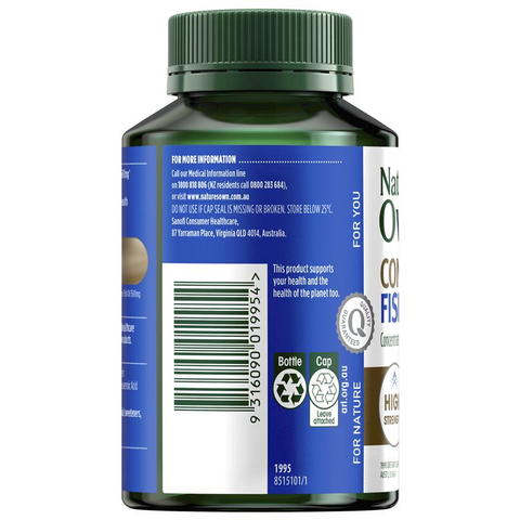 Nature's Own Fish Oil 4 in 1 Concentrated with Omega 3 - 90 Capsules