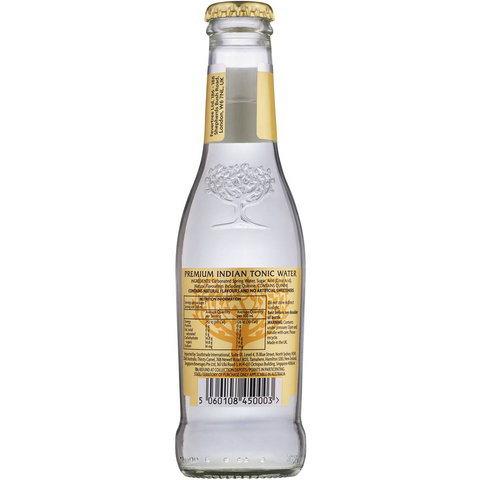 Fever-tree Premium Indian Tonic Water Bottles 200ml X 4 Pack