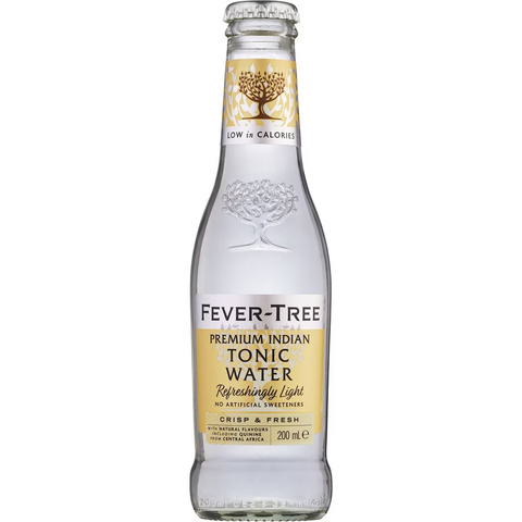 Fever-tree Refreshingly Light Premium Indian Tonic Water Bottles 200ml X 4