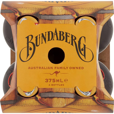 Bundaberg Ginger Beer 375ml X4 Pack