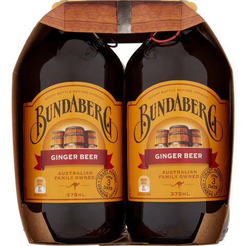 Bundaberg Ginger Beer 375ml X4 Pack