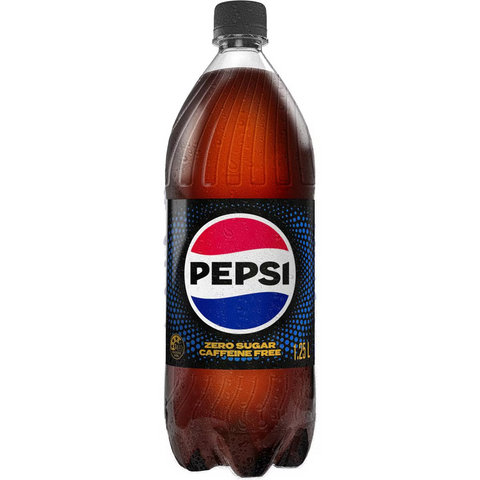 Pepsi Light Caffeine Free No Sugar Cola Soft Drink Bottle 1.25l