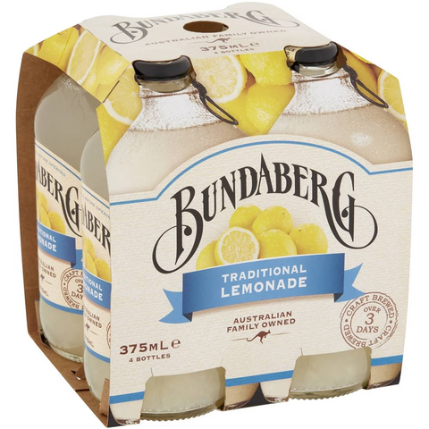 Bundaberg Traditional Lemonade 4x375ml 4x375ml