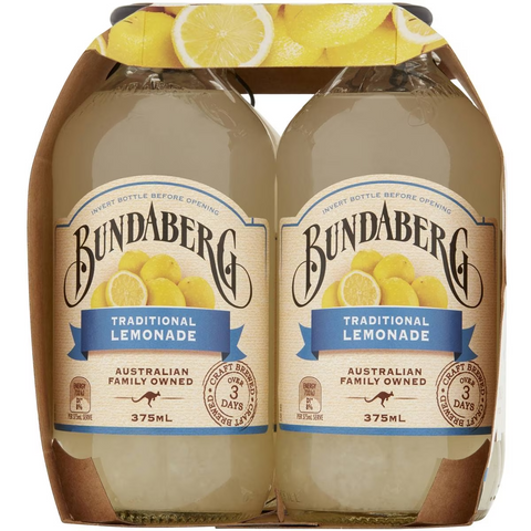 Bundaberg Traditional Lemonade 4x375ml 4x375ml