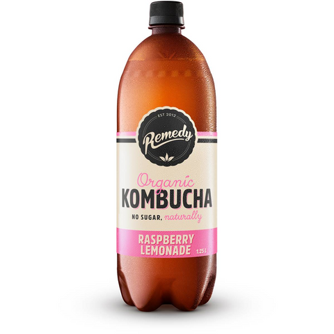 Remedy Organic Kombucha Raspberry Lemonade 1.25l