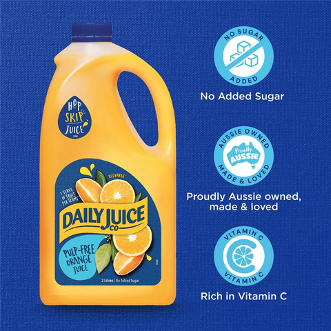 Daily Juice Co Pulp Free Orange Juice 2l