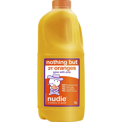 Nudie Nothing But Oranges With Pulp 2l