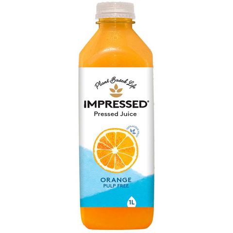 Impressed Pressed Juice Orange Pulp Free 1l