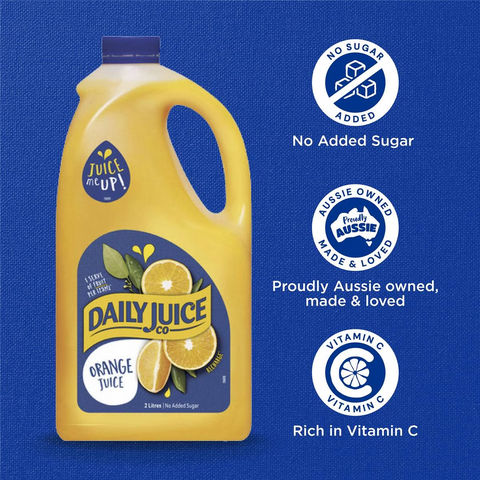 Daily Juice Co Orange Juice No Added Sugar 2l