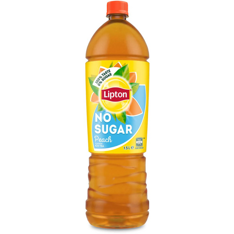 Lipton Ice Tea No Sugar Peach Tea Iced Tea Bottle 1.5l