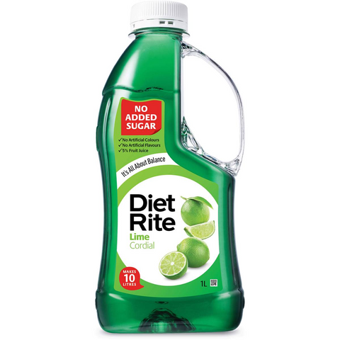 Diet Rite Cordial Lime 1l