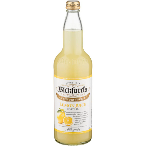 Bickford's Lemon Cordial 750ml