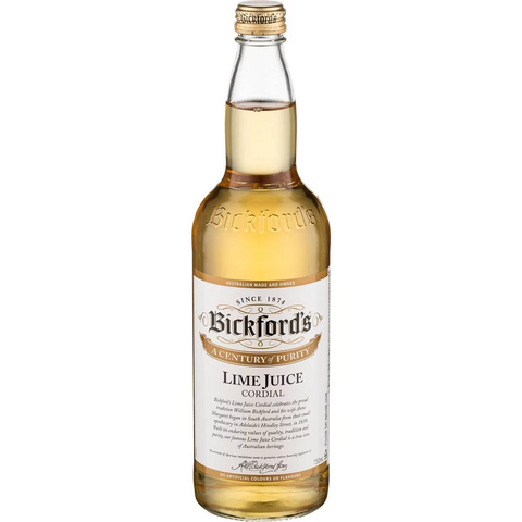 Bickford's Lime Cordial 750ml