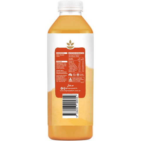 Impressed Pressed Juice Orange With Pulp 1l