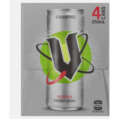 V Energy Sugar Free 250mlx 4