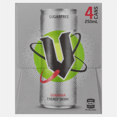 V Energy Sugar Free 250mlx 4