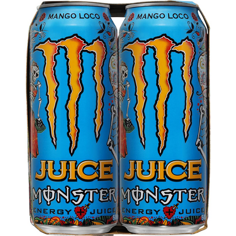 Monster Energy Juice Mango Loco 500ml X4 Pack