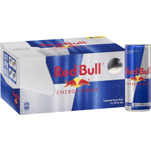 Red Bull Energy Drink Cans 250ml X8 Pack